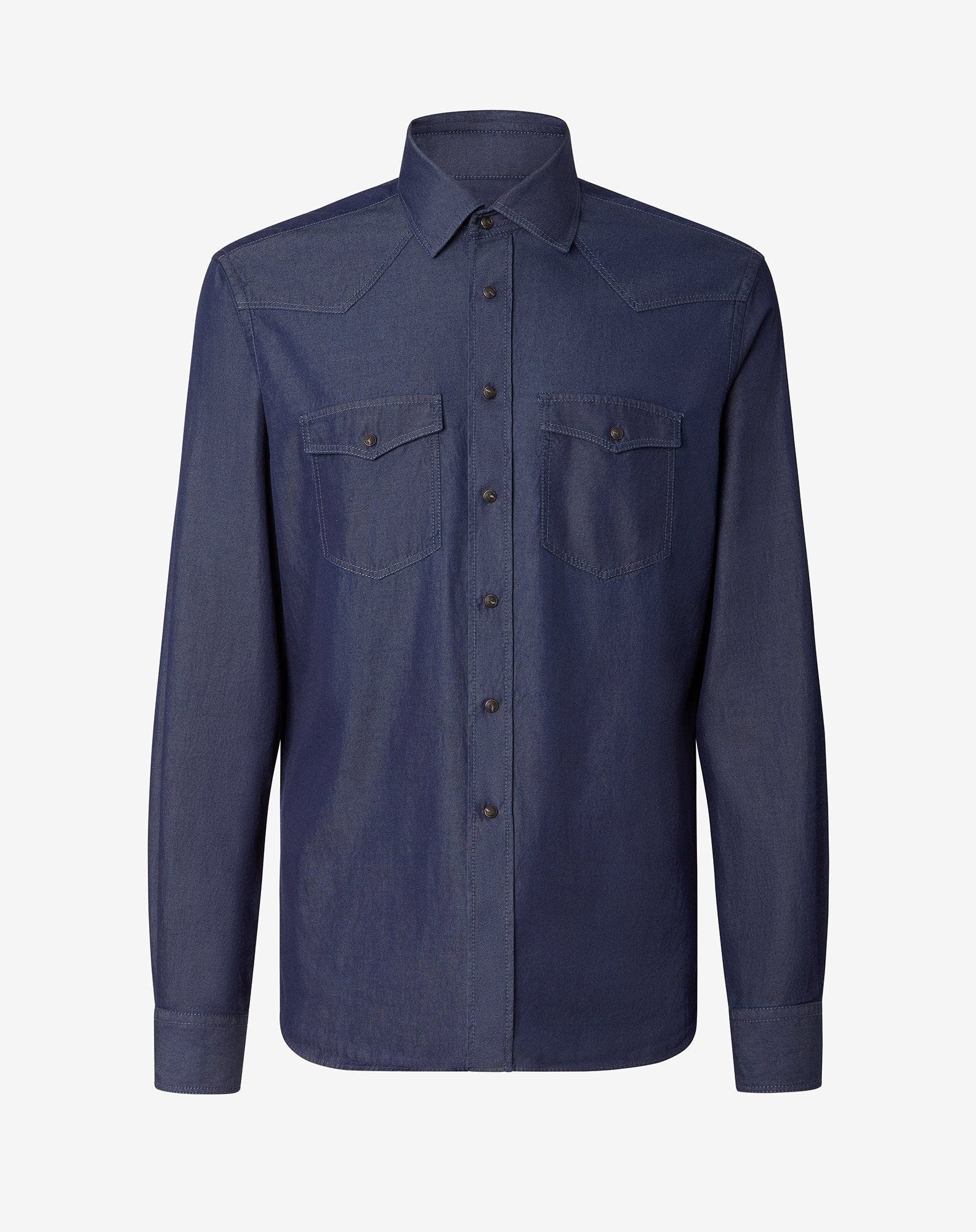 Shirt blu in denim