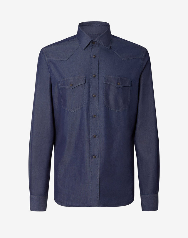 Shirt blu in denim