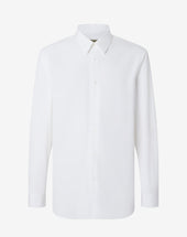 Shirt Bianca In Popeline Di Cotone