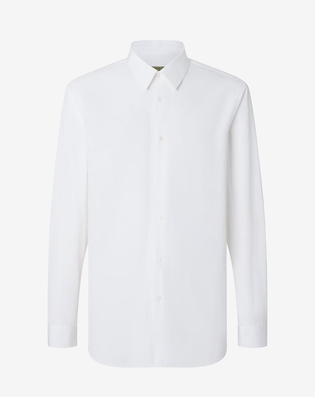 Shirt bianca in popeline di cotone