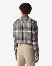 Shirt In Seta Con Fantasia All Over