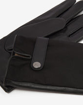 Gloves Neri In Pelle Water Resistant