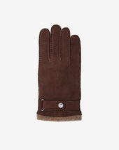 Gloves Marroni Con Cinturino In Pelle