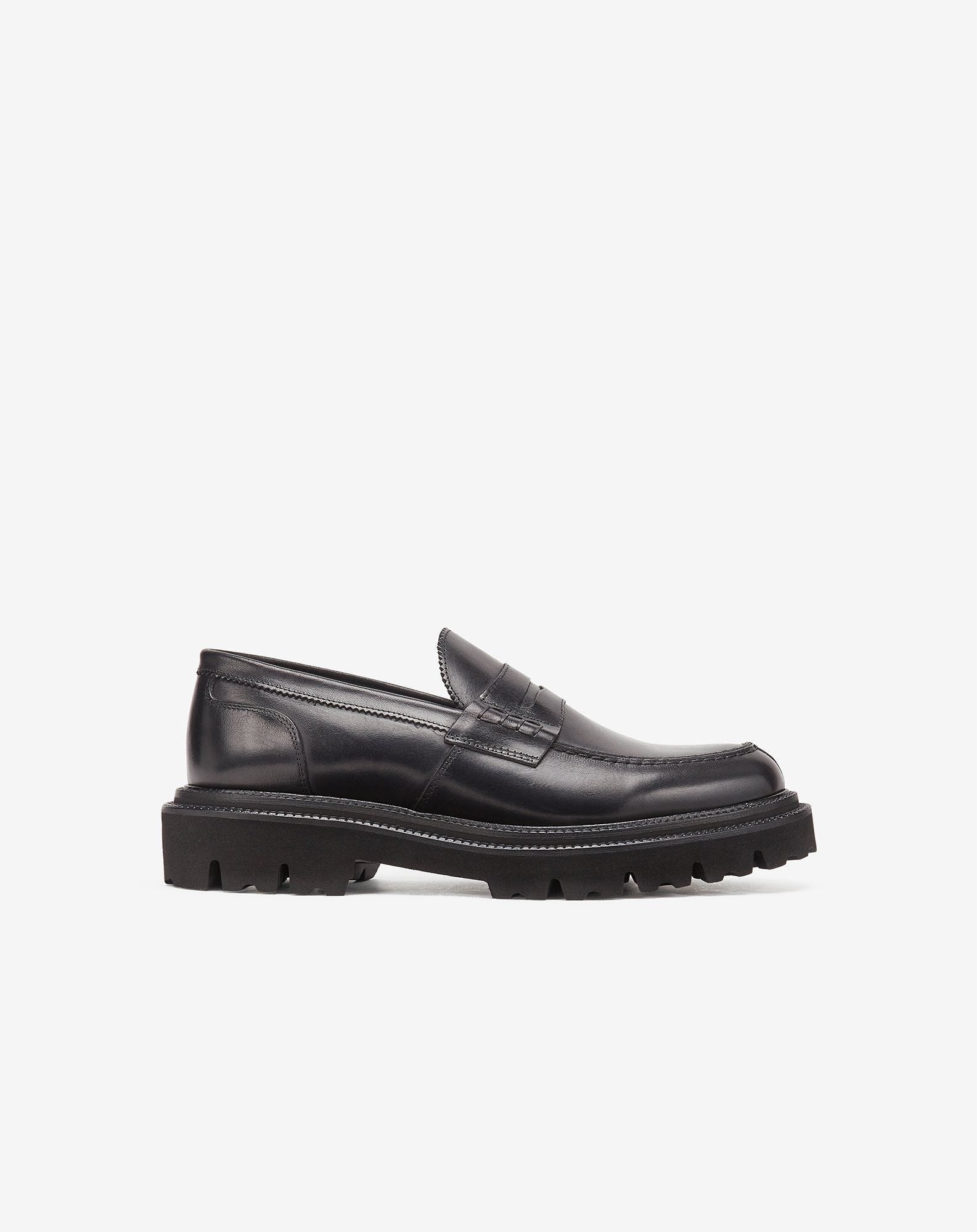 Slip On Nere In Pelle