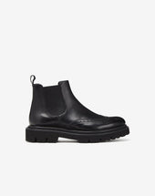 Stivaletti Beatles Neri In Pelle