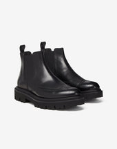 Stivaletti Beatles Neri In Pelle