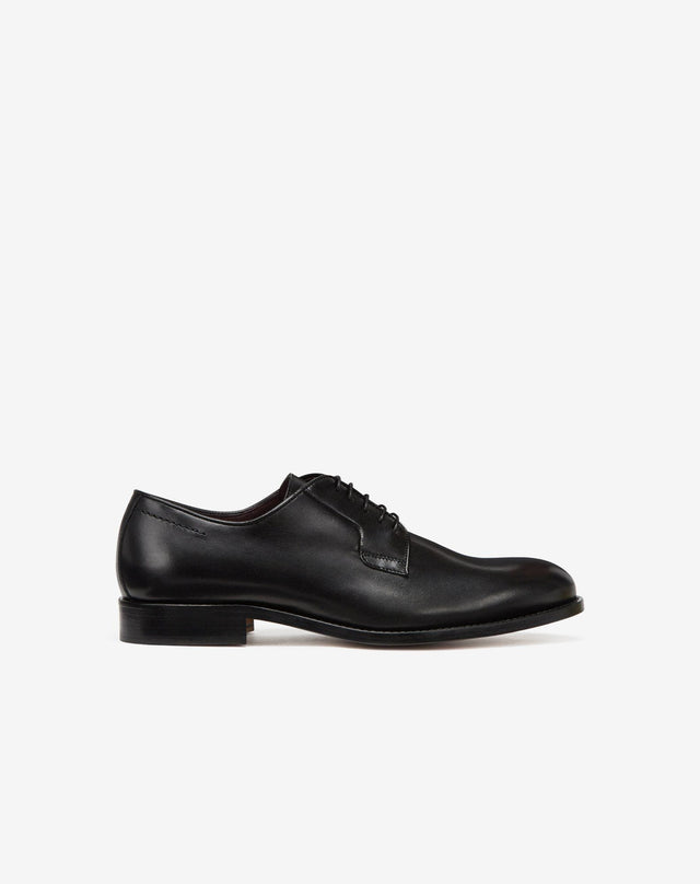 Shoes Derby nere in pelle di vitello