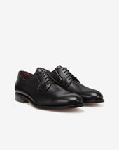 Shoes Derby Nere In Pelle Di Vitello