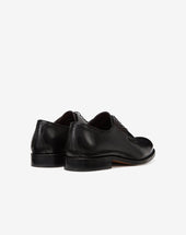 Shoes Derby Nere In Pelle Di Vitello
