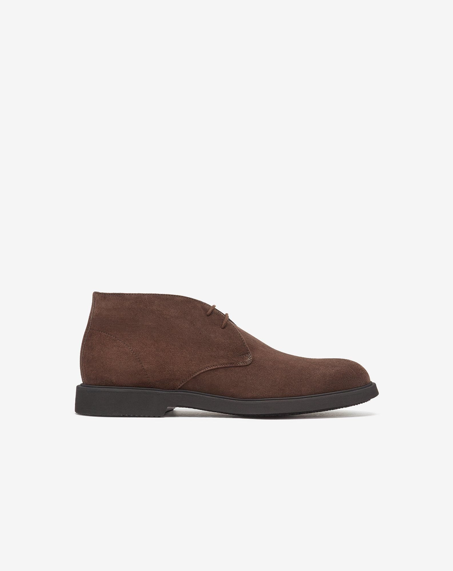 Stivaletti desert marroni in suede