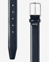 Belt Navy In Pelle