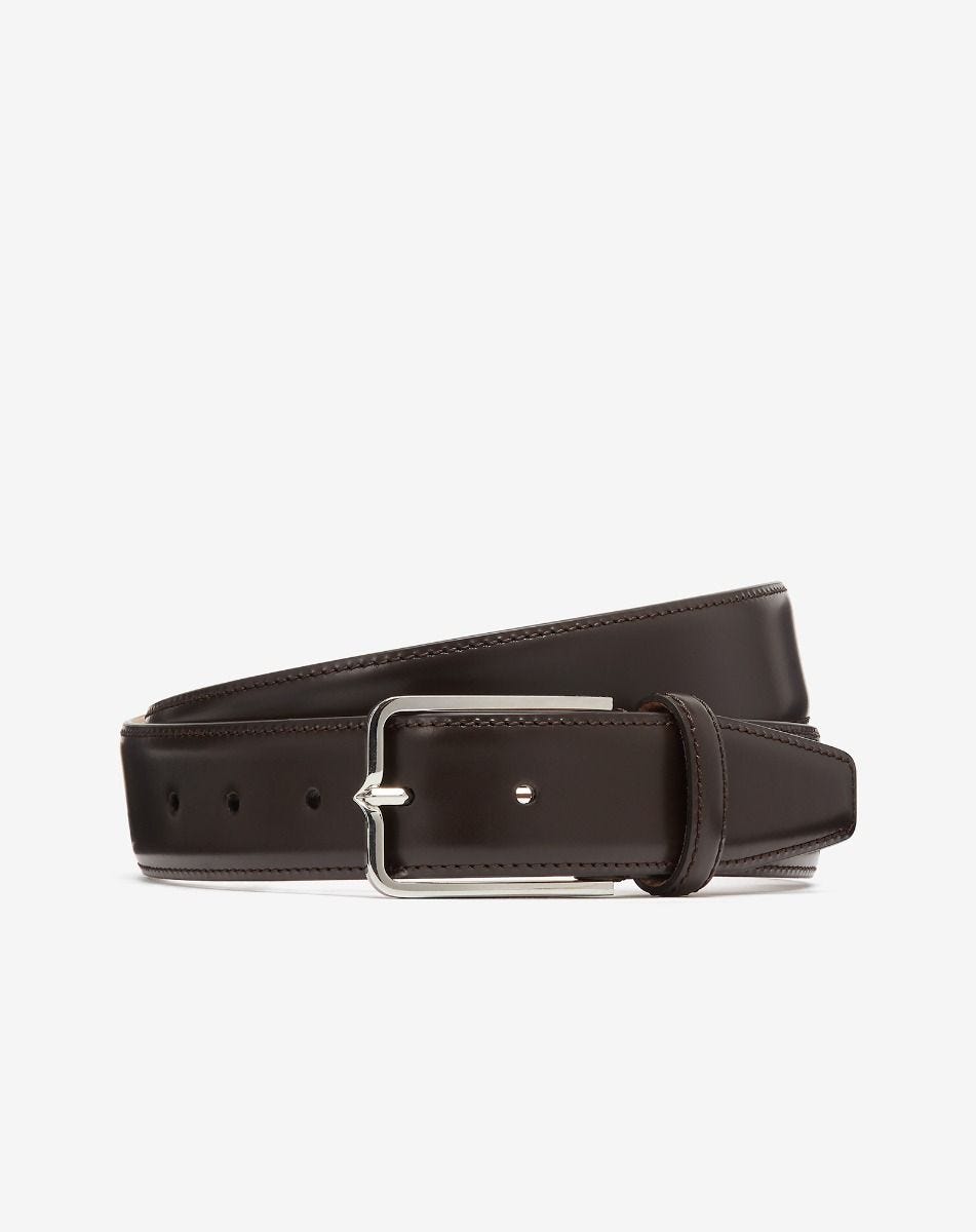 Belt marrone in pelle