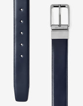 Belt Reversibile In Pelle Con Stampa Alce