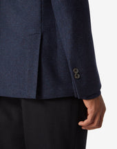 Jacket A Due Bottoni In Lana Jersey