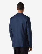 Jacket A Due Bottoni Con Micro Fantasia