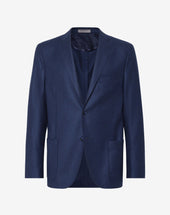Jacket A Due Bottoni Con Micro Fantasia