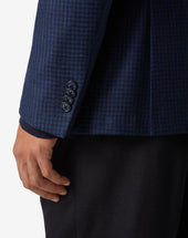Jacket A Due Bottoni Con Micro Fantasia