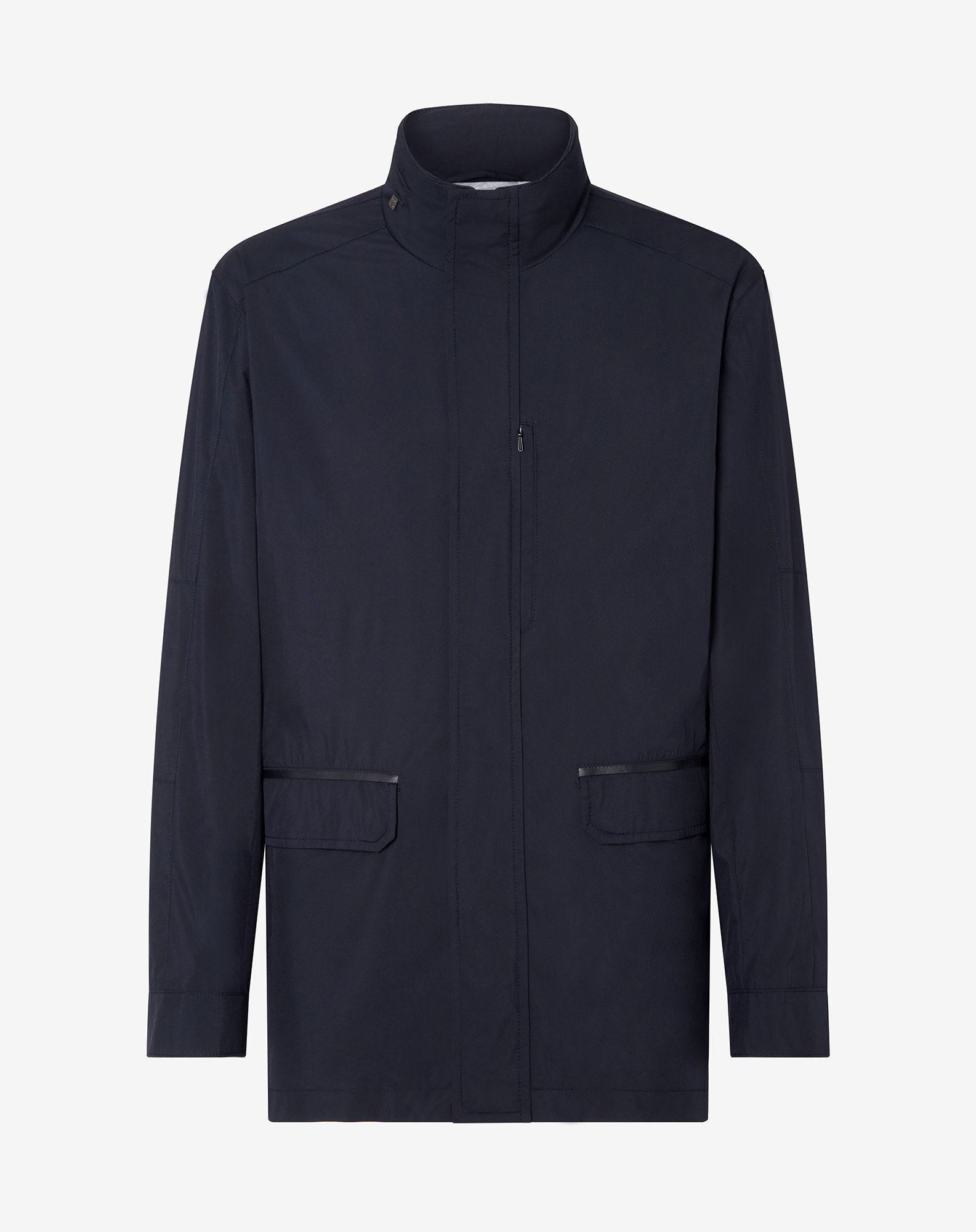 Field Jacket Navy In Techno Popeline