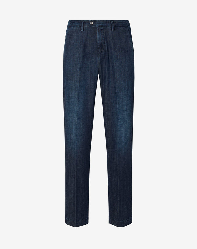 Pants chino blu navy in puro cotone