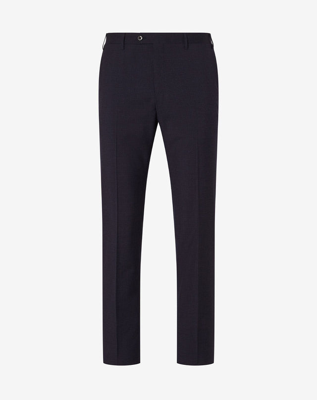 Pants Navy In Lana Tropical
