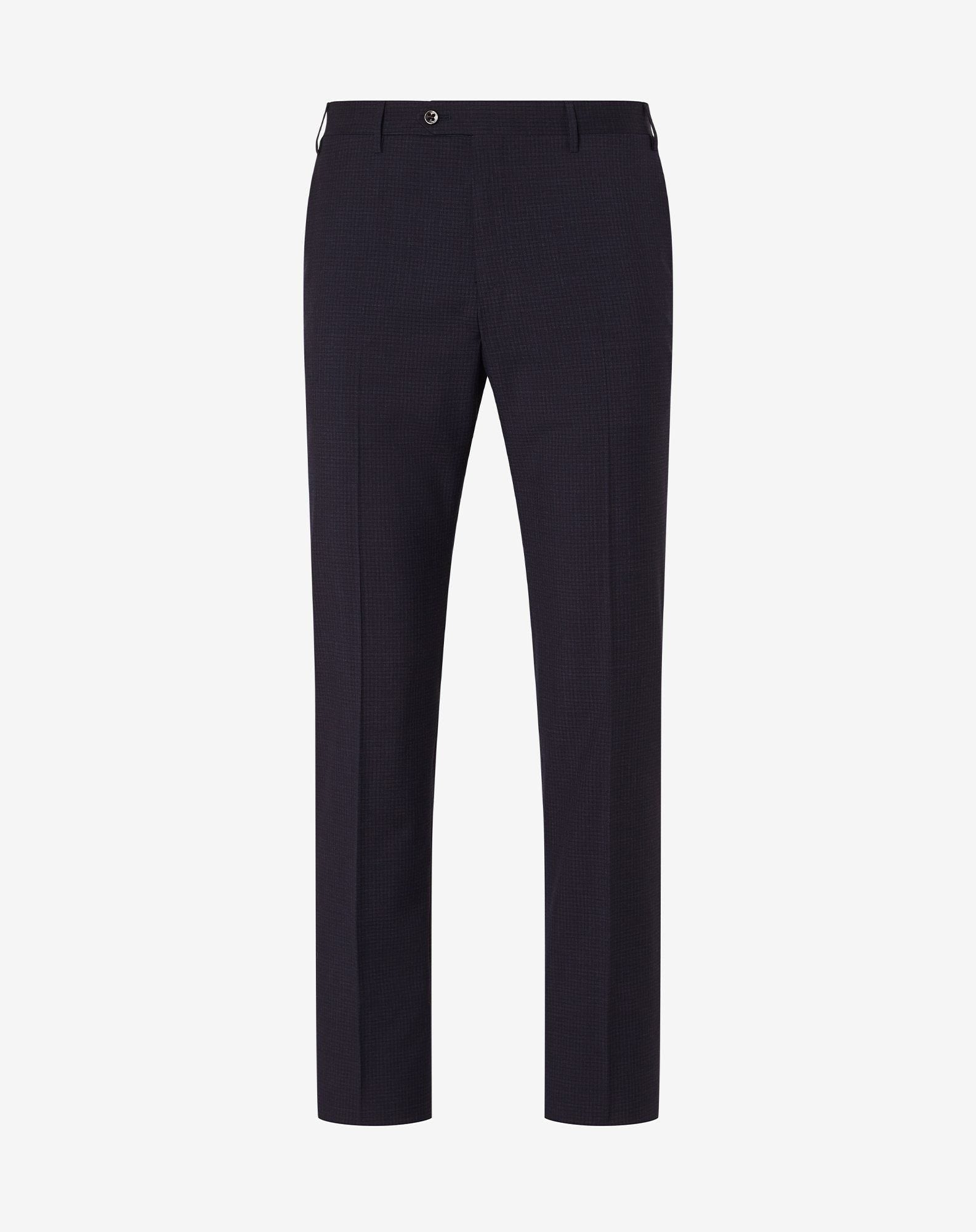 Pants blu navy in lana tropical