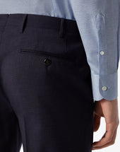 Pants Navy In Lana Tropical
