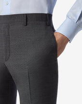 Pants Antracite In Lana Stretch
