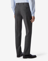 Pants Antracite In Lana Stretch