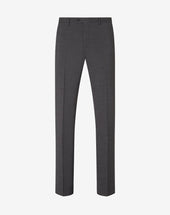 Pants Antracite In Lana Stretch