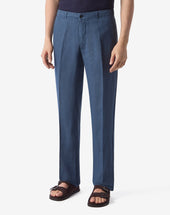 Pants In Puro Lino Tinto Capo