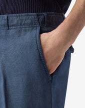 Pants In Puro Lino Tinto Capo