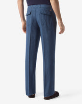 Pants In Puro Lino Tinto Capo