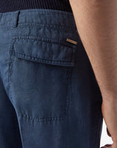 Pants In Puro Lino Tinto Capo