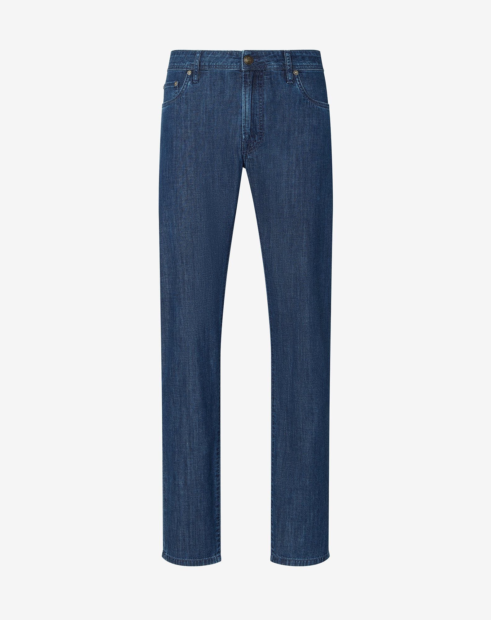 Pants 5 tasche denim blu