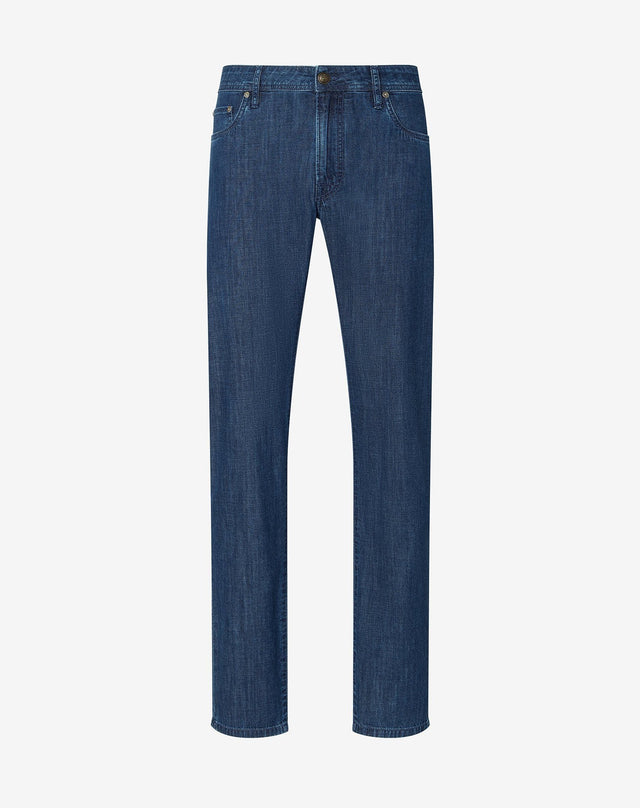 Pants 5 tasche denim blu