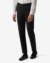 Pants Neri In Pura Lana 130 S