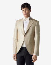 Jacket In Pura Seta Chevron Optical