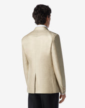 Jacket In Pura Seta Chevron Optical