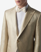 Jacket In Pura Seta Chevron Optical