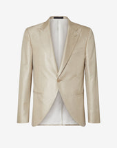 Jacket In Pura Seta Chevron Optical