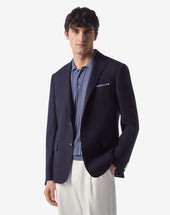 Jacket In Hopsack Di Lana 150 S