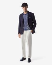 Jacket In Hopsack Di Lana 150 S