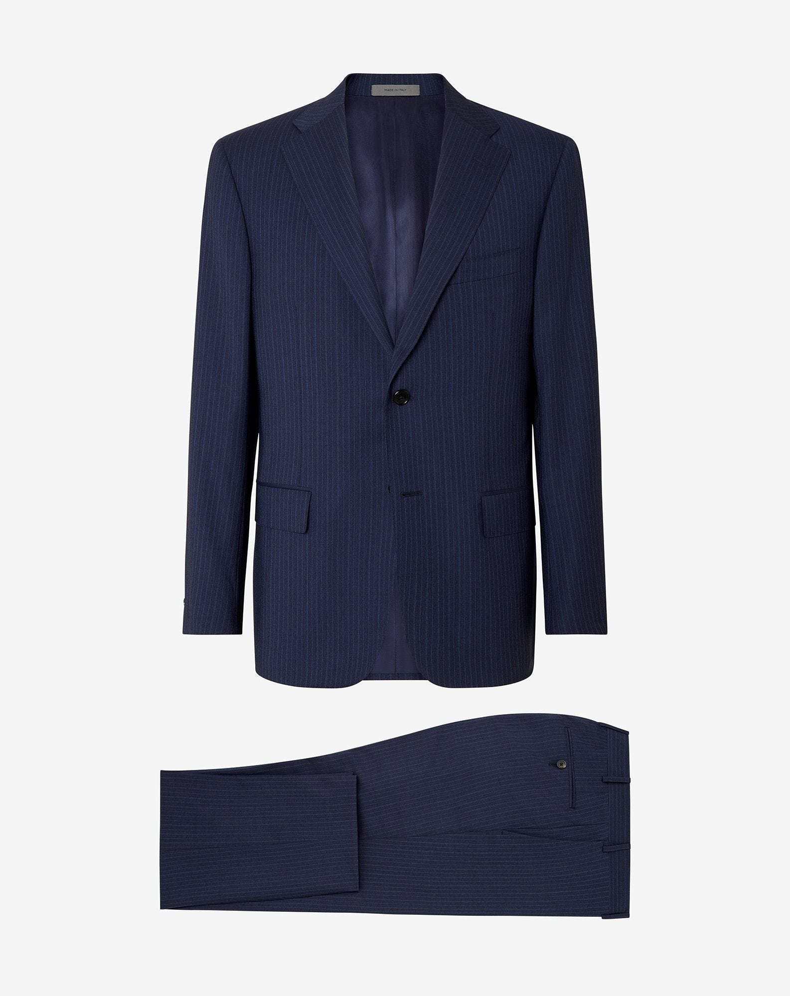 Suit blu navy in lana 130's superlight