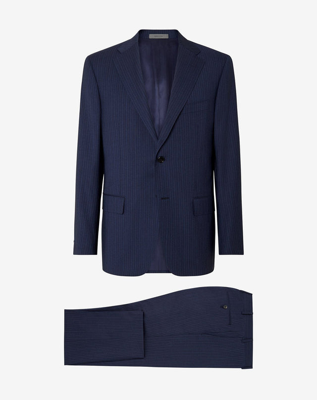 Suit blu navy in lana 130's superlight