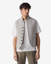 Gilet Trapuntato In Tessuto Tecnico