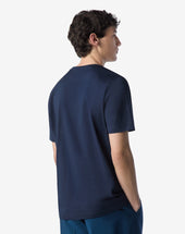 T Shirt Girocollo In Cotone