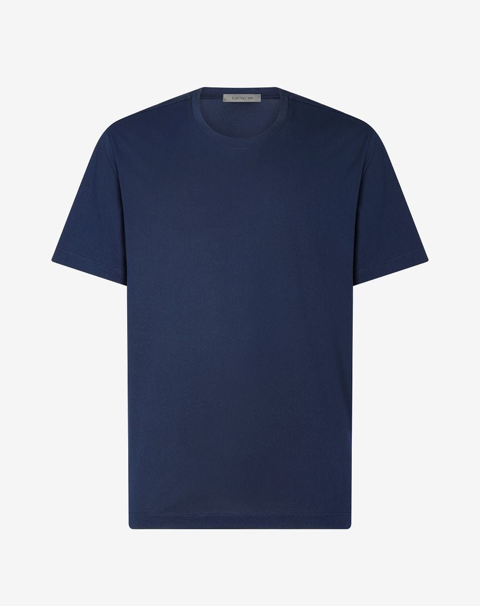 T Shirt Girocollo In Cotone