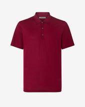 Polo Bordeaux In Cotone