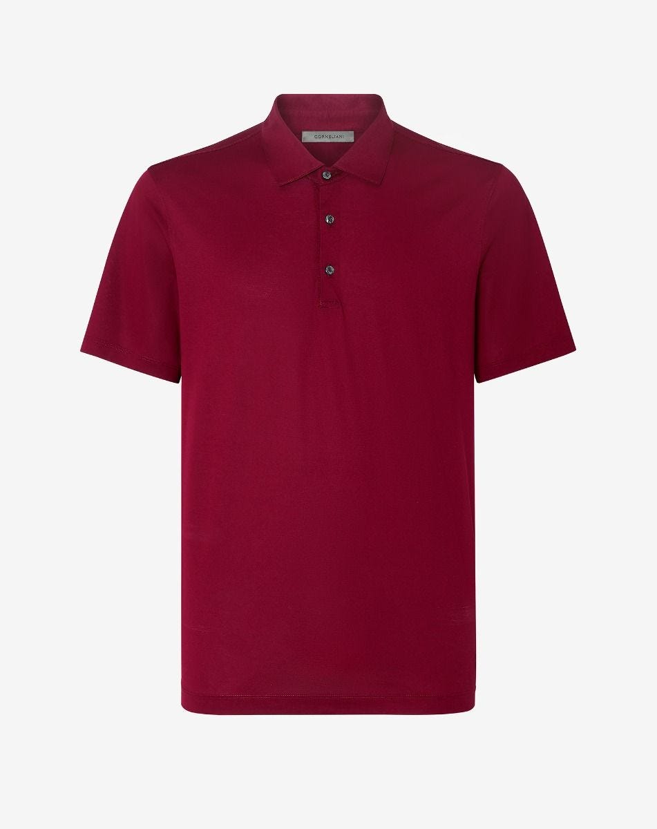 Polo bordeaux in cotone