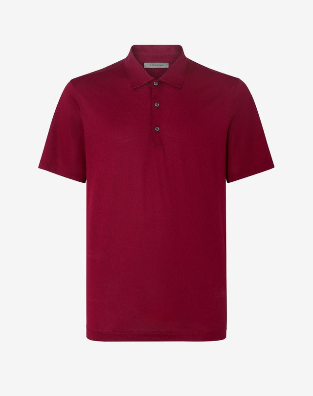 Polo bordeaux in cotone